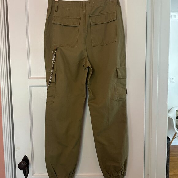 COOL WOMAN'S CARGO PANTS WITH CHAIN - SIZE Small - Picture 4 of 6